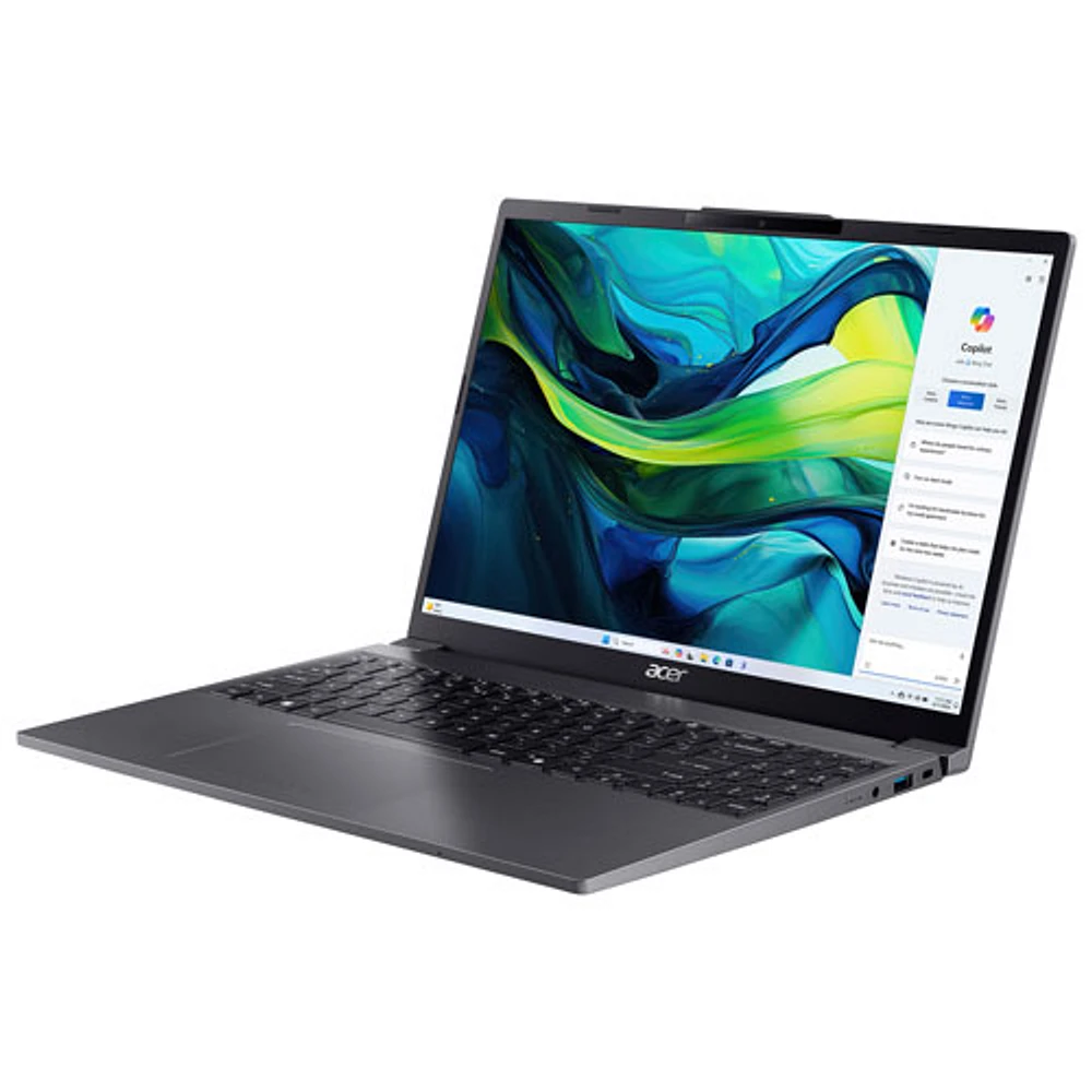 Portable de 15,3 po Aspire Go d'Acer - Fer (Core i7-1355U d'Intel/RAM 16 Go/SSD 512 Go/Windows 11)
