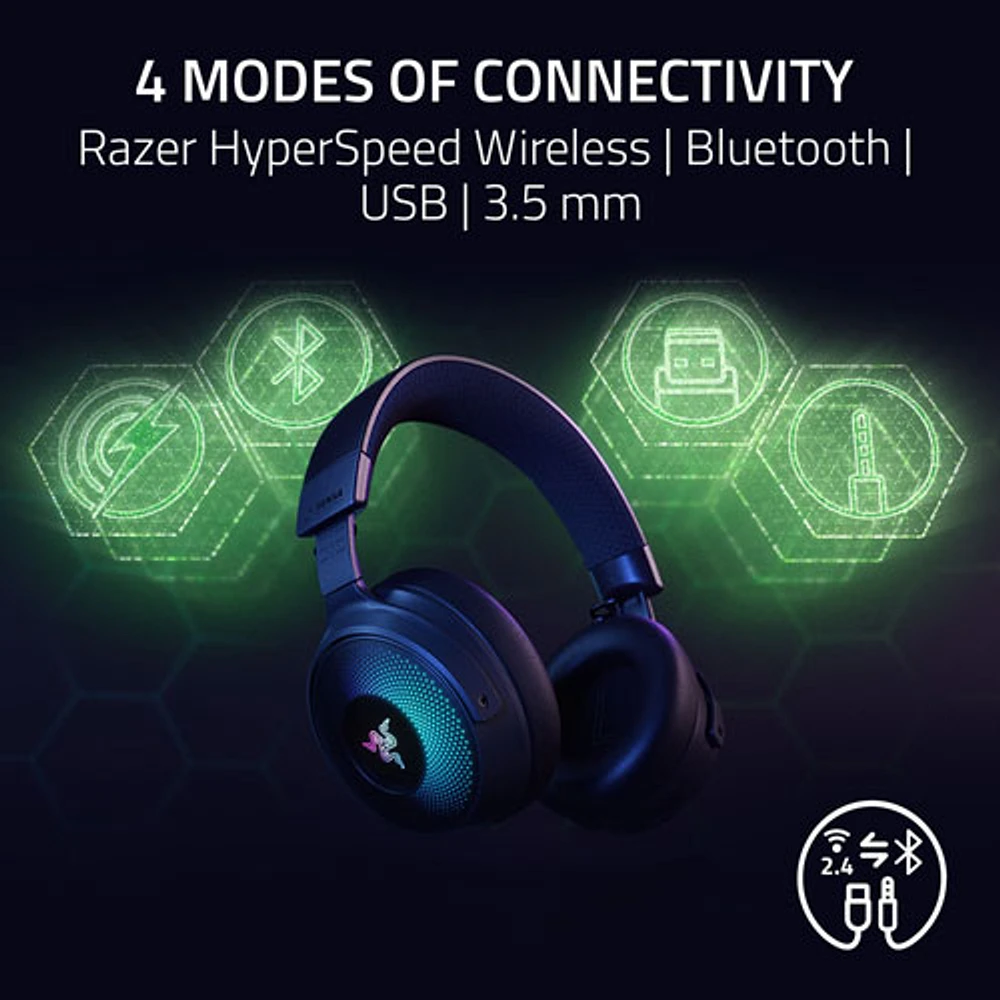 Razer Kraken V4 Pro Wireless Gaming Headset - Black