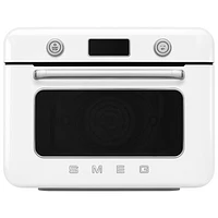 Smeg 10-in-1 Countertop Combination Air Fryer Toaster Oven with Steam - 1.05 Cu.Ft./29.7L - White