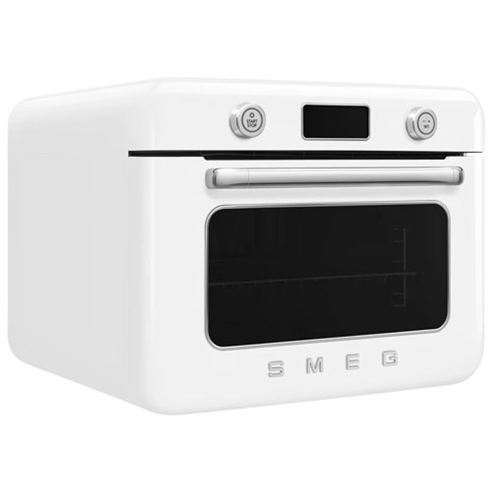 Smeg 10-in-1 Countertop Combination Air Fryer Toaster Oven with Steam - 1.05 Cu.Ft./29.7L - White