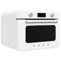 Smeg 10-in-1 Countertop Combination Air Fryer Toaster Oven with Steam - 1.05 Cu.Ft./29.7L - White