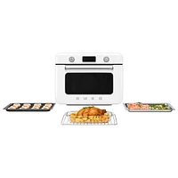 Smeg 10-in-1 Countertop Combination Air Fryer Toaster Oven with Steam - 1.05 Cu.Ft./29.7L - White