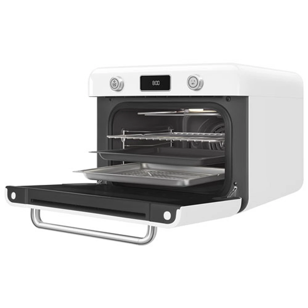 Smeg 10-in-1 Countertop Combination Air Fryer Toaster Oven with Steam - 1.05 Cu.Ft./29.7L - White