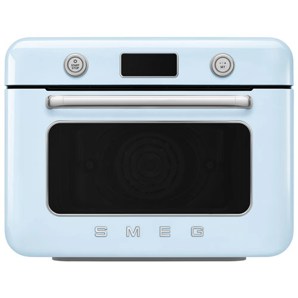 Smeg 10-in-1 Countertop Combination Air Fryer Toaster Oven with Steam - 1.05 Cu. Ft. - Pastel Blue