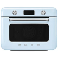 Smeg 10-in-1 Countertop Combination Air Fryer Toaster Oven with Steam - 1.05 Cu. Ft. - Pastel Blue