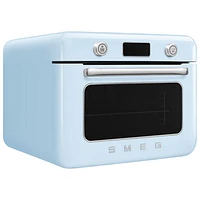 Smeg 10-in-1 Countertop Combination Air Fryer Toaster Oven with Steam - 1.05 Cu. Ft. - Pastel Blue