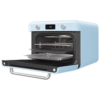 Smeg 10-in-1 Countertop Combination Air Fryer Toaster Oven with Steam - 1.05 Cu. Ft. - Pastel Blue