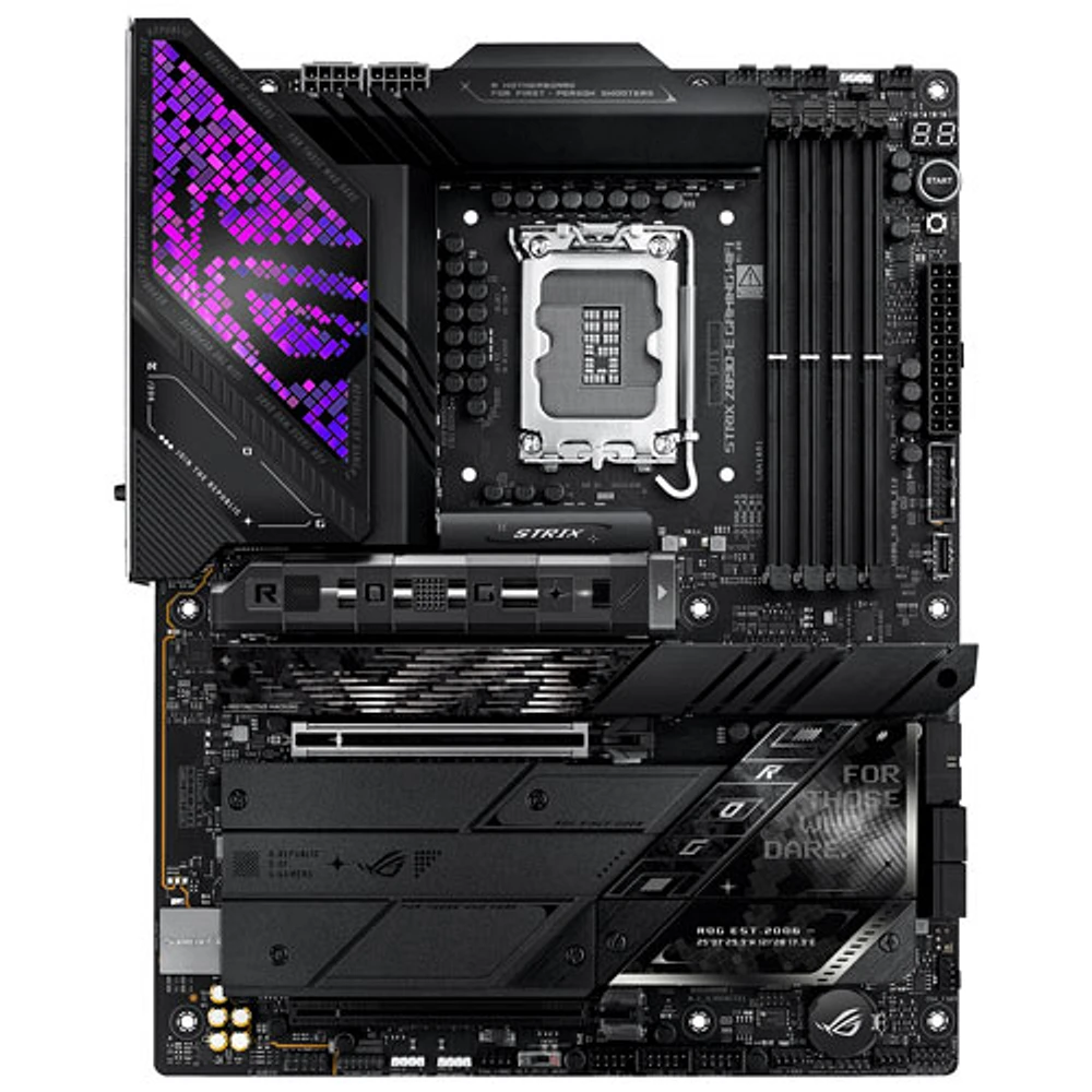 Carte mère ROG MAXIMUS Z890-E Gaming Wi-Fi ATX DDR5 d'ASUS avec LGA 1851 d'Intel pour processeurs Core Ultra d'Intel (série 2)