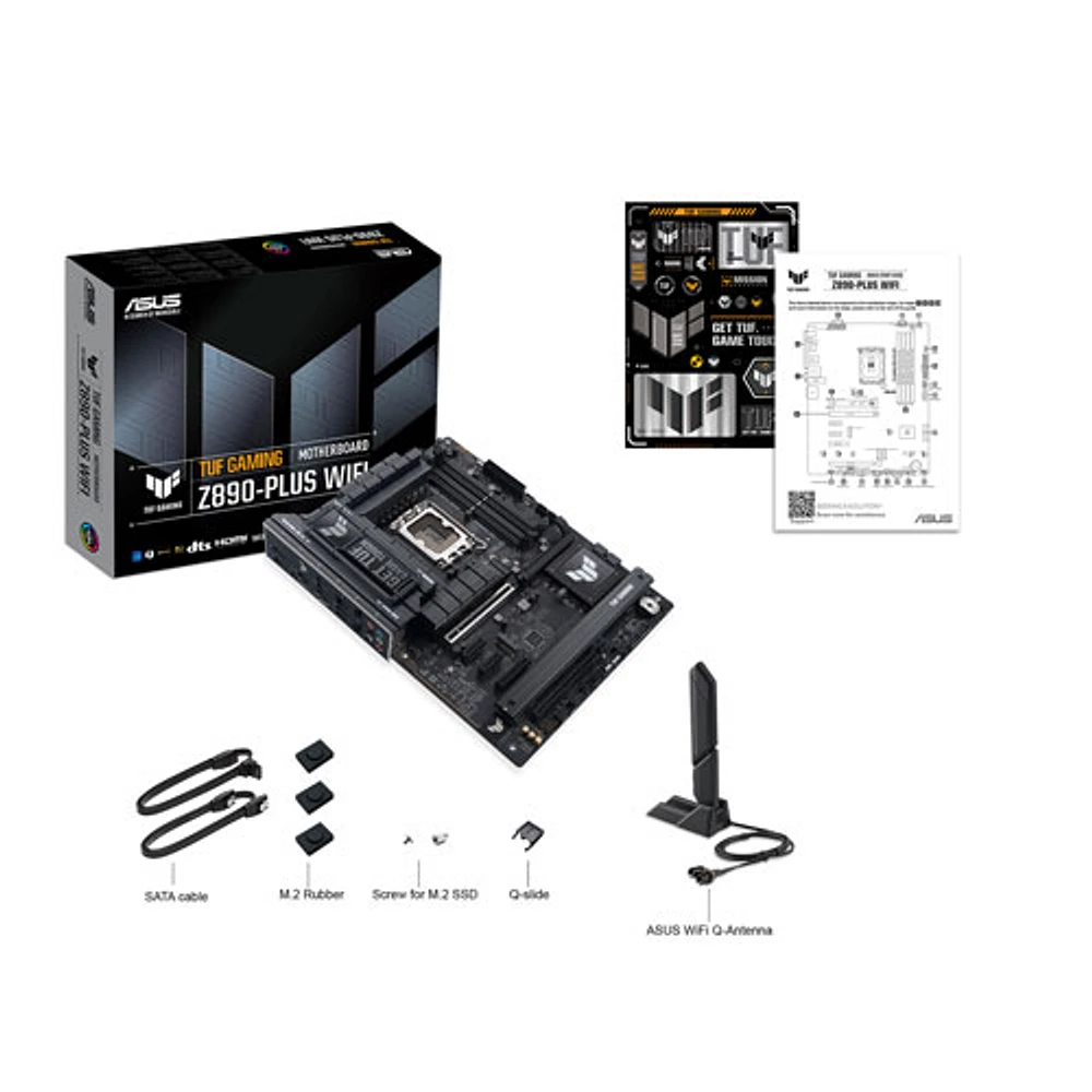 Carte mère TUF GAMING Z890-PLUS GAMING Wi-Fi DDR5 d'ASUS avec LGA 1851 d'Intel pour processeurs Core Ultra d'Intel (série 2)