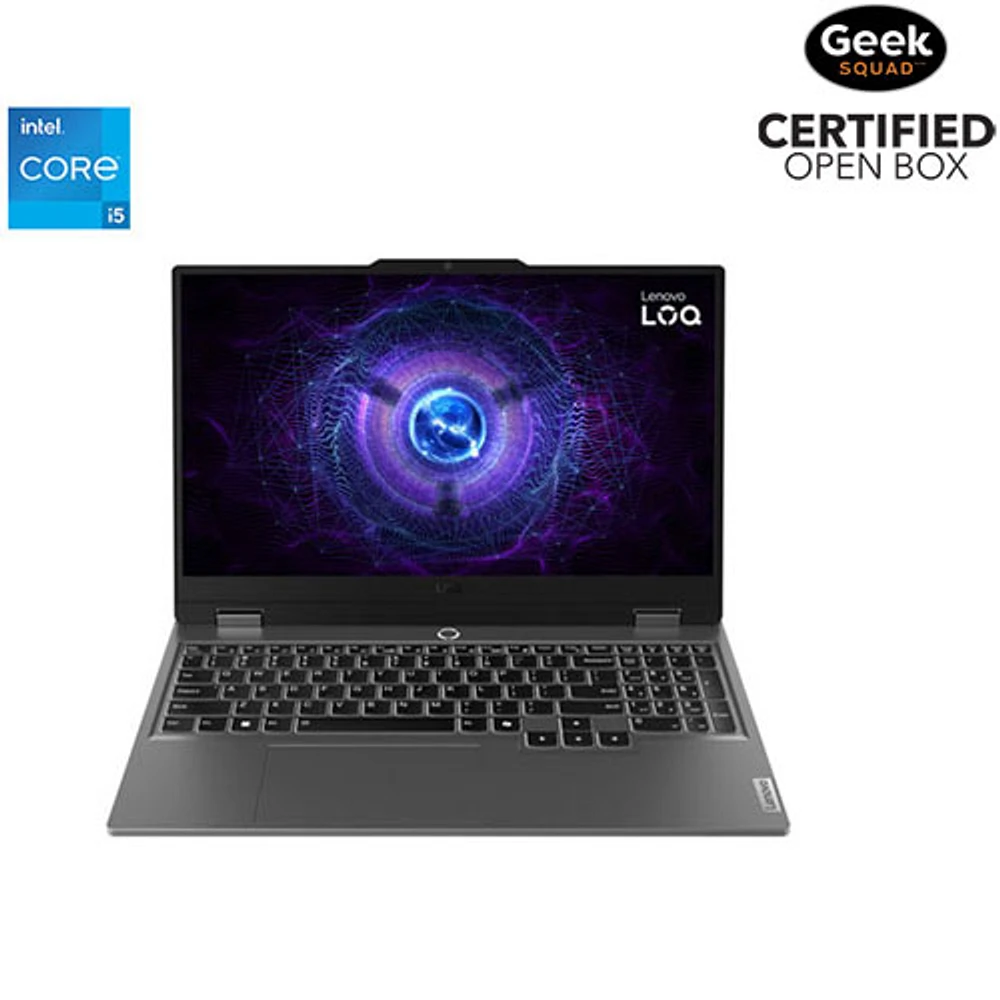 Boîte ouverte - Portable de jeu 15,6 po LOQ 15IAX9I de Lenovo - Gris luna (Core i5-12450HX Intel/SSD 512 Go/RAM 16 Go/Arc A530M)