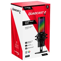 HyperX QuadCast 2 S Desktop USB Microphone - Black/Red