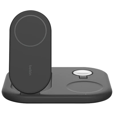 Belkin BoostCharge 3-in-1 15W Qi2 Magnetic Wireless Charging Stand (WIZ029ttBK) - Black