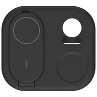 Belkin BoostCharge 3-in-1 15W Qi2 Magnetic Wireless Charging Stand (WIZ029ttBK) - Black