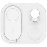Belkin BoostCharge 3-in-1 15W Qi2 Magnetic Wireless Charging Stand (WIZ029ttWH) - White