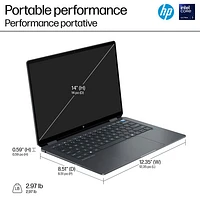 HP OmniBook Ultra Flip 14" Touchscreen Laptop - Eclipse Grey (Intel Core Ultra 7 258V/32GB RAM/2TB HDD)