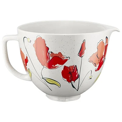 KitchenAid 5Qt Ceramic Bowl - Poppy