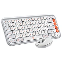 Logitech POP Bluetooth Optical Keyboard & Mouse Combo - Off-White/Orange - English