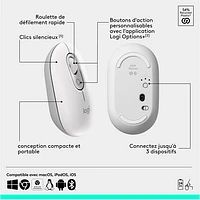 Logitech POP Bluetooth Optical Keyboard & Mouse Combo - Off-White/Orange - English