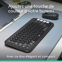 Logitech POP Bluetooth Optical Keyboard & Mouse Combo - Graphite/Off-White - English