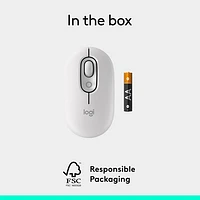 Logitech POP Mouse Bluetooth Optical Mouse - Off-White