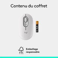 Logitech POP Mouse Bluetooth Optical Mouse - Off-White