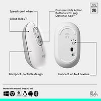 Logitech POP Mouse Bluetooth Optical Mouse - Off-White