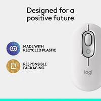 Logitech POP Mouse Bluetooth Optical Mouse - Off-White