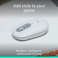 Logitech POP Mouse Bluetooth Optical Mouse - Off-White