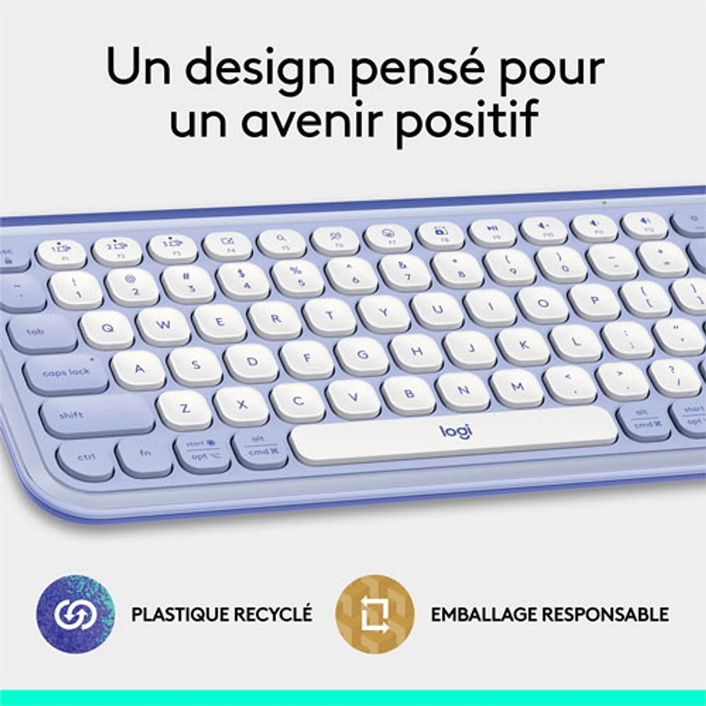 Logitech POP Icon Keys Bluetooth Keyboard - /Off-White