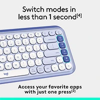 Logitech POP Icon Keys Bluetooth Keyboard - /Off-White