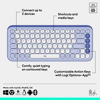 Logitech POP Icon Keys Bluetooth Keyboard - /Off-White