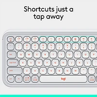 Clavier Bluetooth POP Icon Keys de Logitech - Orange/Blanc cassé - Anglais
