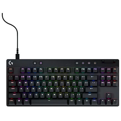 Logitech G PRO X Tenkeyless Rapid Backlit RGB Magnetic Analog Switches Gaming Keyboard