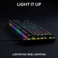 Logitech G PRO X Tenkeyless Rapid Backlit RGB Magnetic Analog Switches Gaming Keyboard