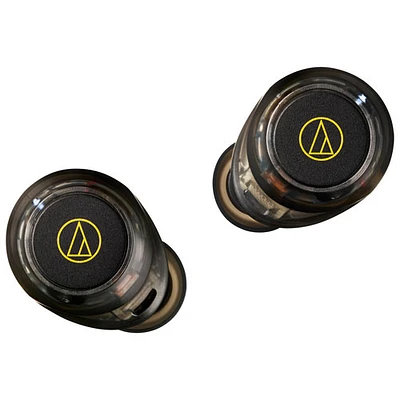 Écouteurs boutons 100 % sans fil à suppression du bruit d'Audio-Technica - Noir translucide