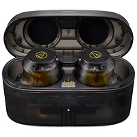 Audio-Technica In-Ear Noise Cancelling True Wireless Earbuds - Translucent Black