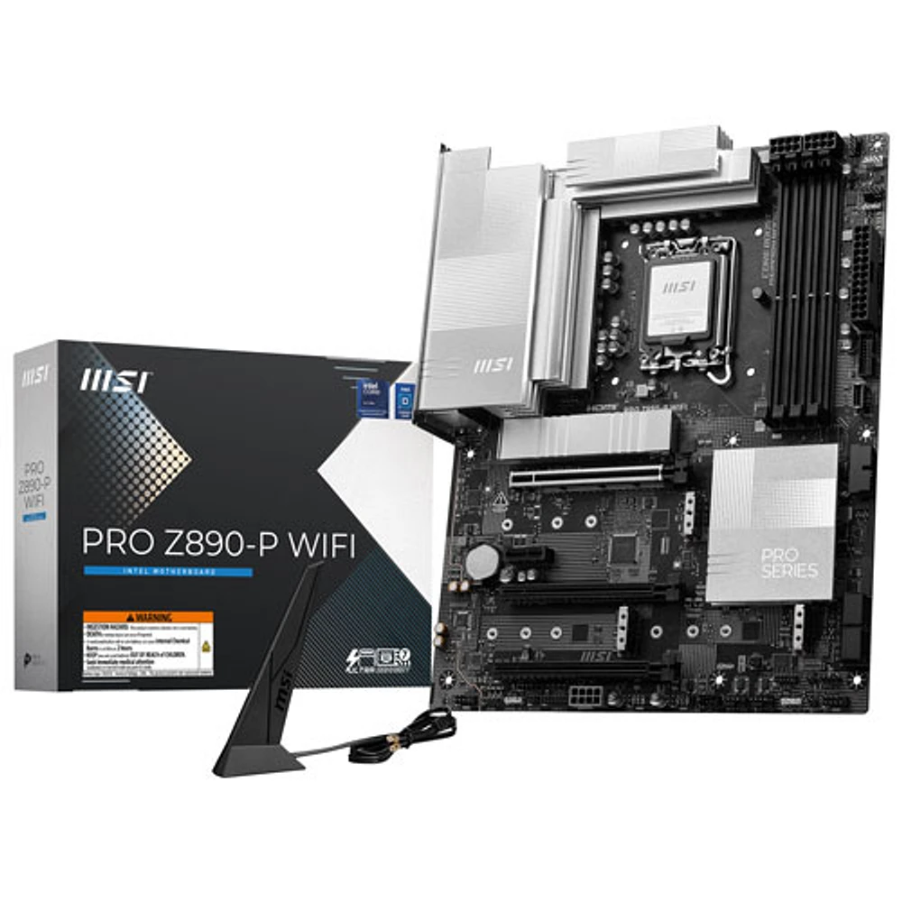 MSI PRO Z890-P Wi-Fi ATX DDR5 Motherboard for Intel Core Ultra Series 2 CPUs