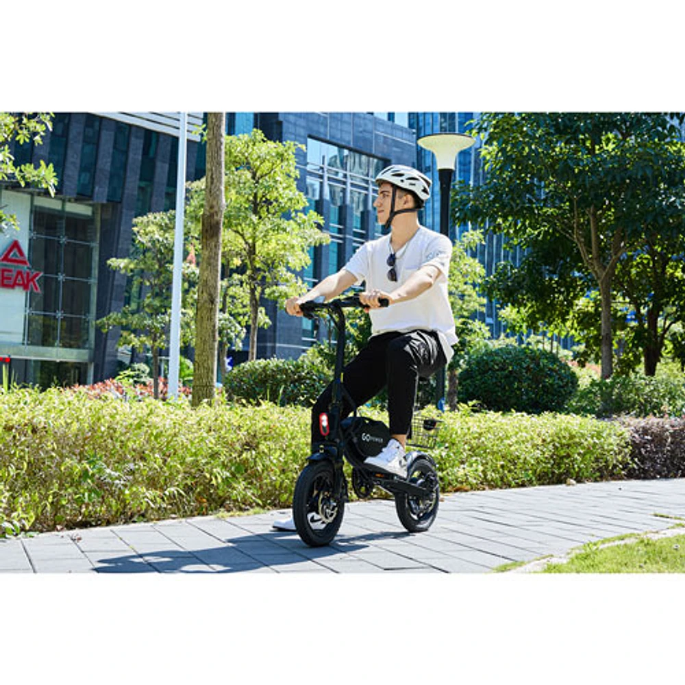 GoPowerBike GoDash Foldable Lightweight Electric City Bike (400W Motor /Up to 48.3km Battery Range /32km/h Top Speed)