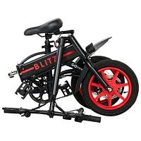 GoPowerBike GoBlitz Foldable Electric City Bike (350W Motor / up to 48km Battery Range / 32km/h Top Speed)- Black