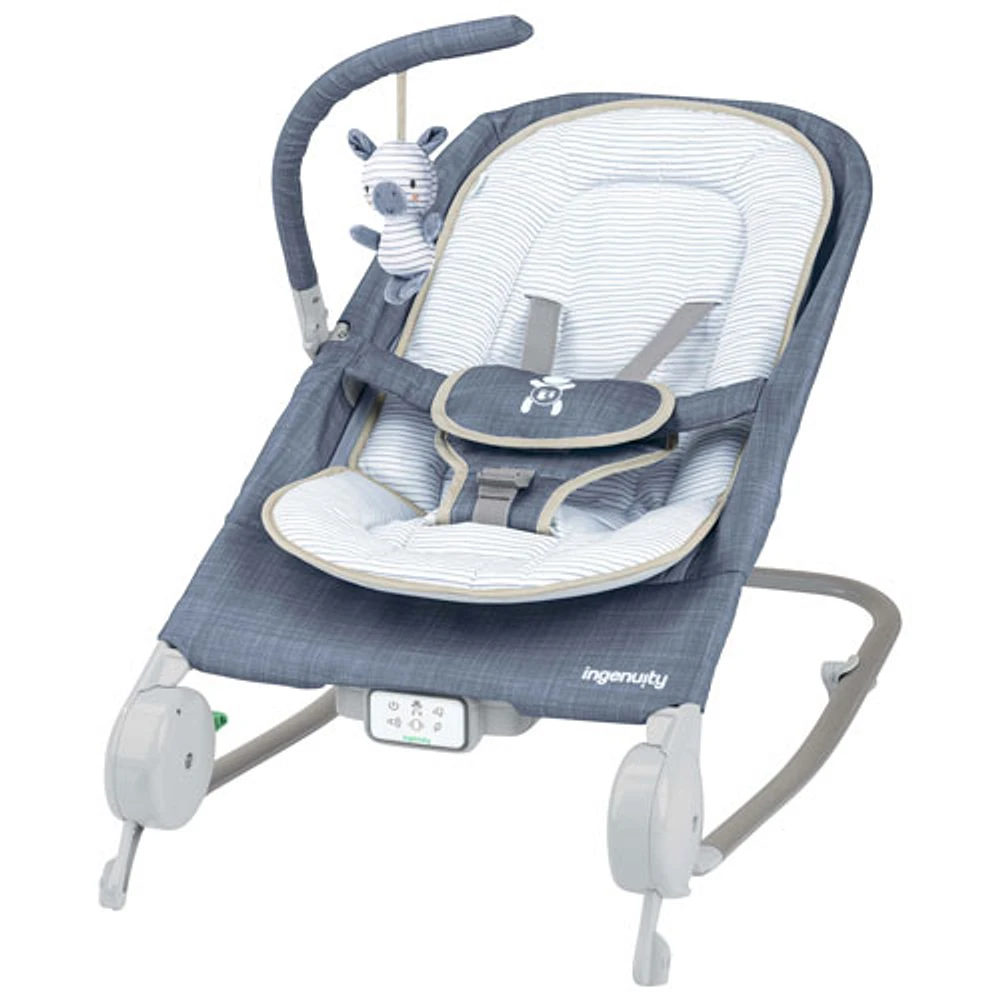 Ingenuity Happy Belly Rock-to-Bounce Massage Seat - Chambray