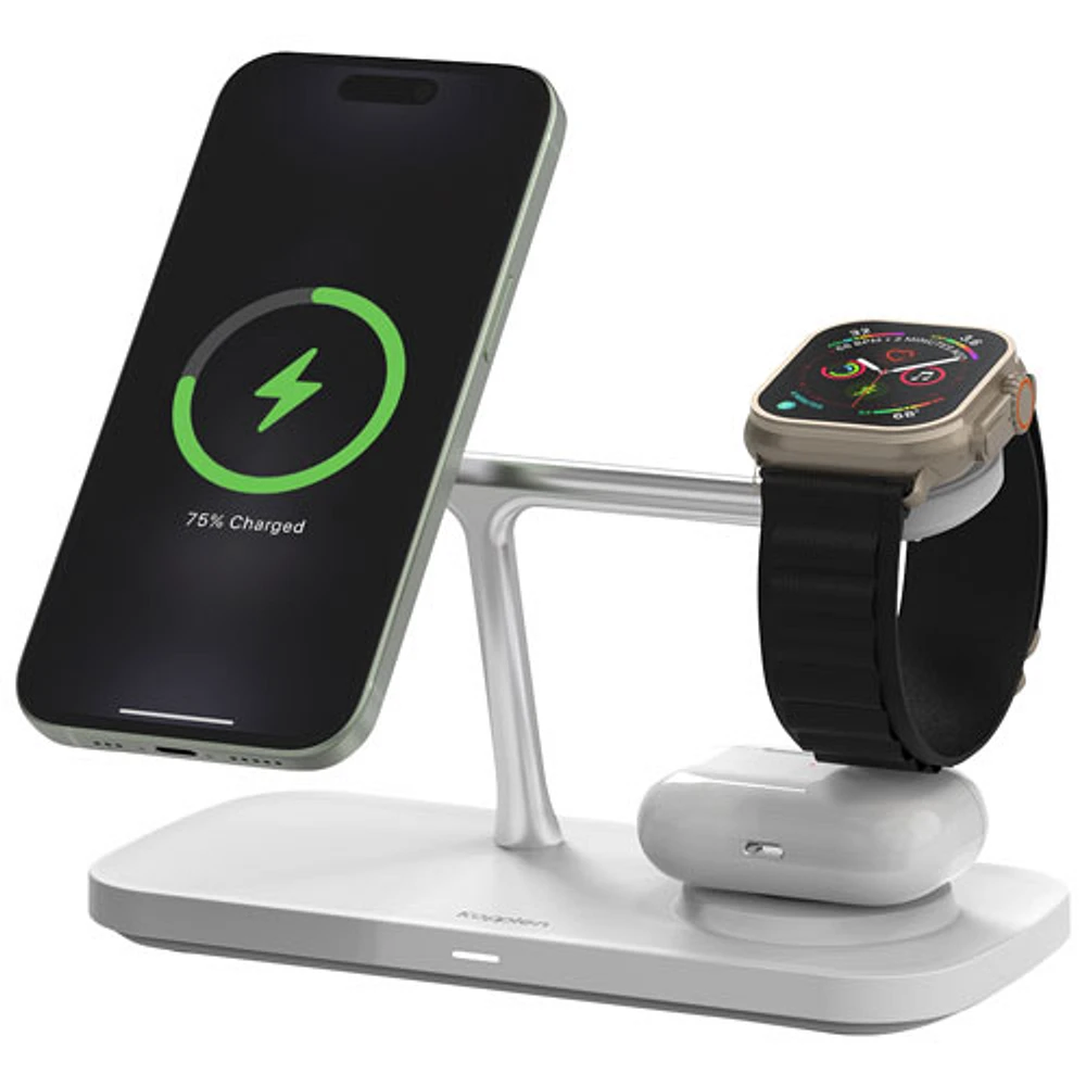 Kopplen Qi2 3-in-1 15W Wireless Charging Stand - White