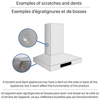 Boîte ouverte - Hotte de dessous d'armoire de 30 po de Whirlpool (WVU17UC0JS) - Acier inoxydable