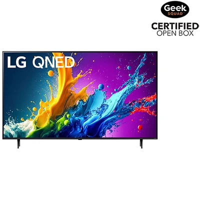 Boîte ouverte - Téléviseur intelligent webOS QNED HDR UHD 4K de 65 po de LG (65QNED80TUC) - 2024