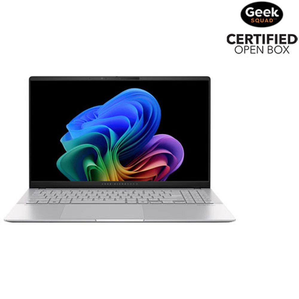 Boîte ouverte - Portable avec écran DELO de 15,6 po VivoBook S 15 avec Copilot+ d'ASUS (Snapdragon X Plus/RAM 16 Go/disque SSD de 512 Go)