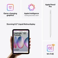 iPad mini 8,3 po 256 Go avec Wi-Fi d'Apple (7e génération) - Bleu