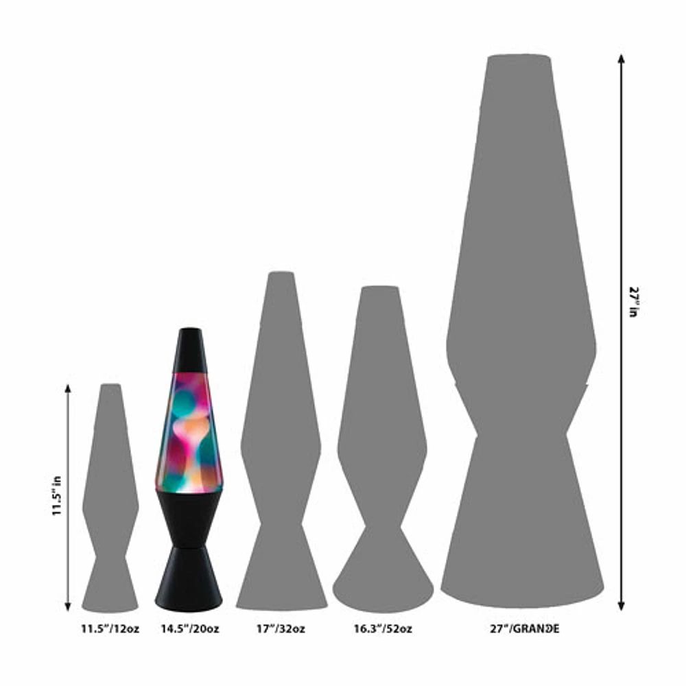 Lava Lite Original 14.5" Lava Lamp - Graffiti Globe/Black