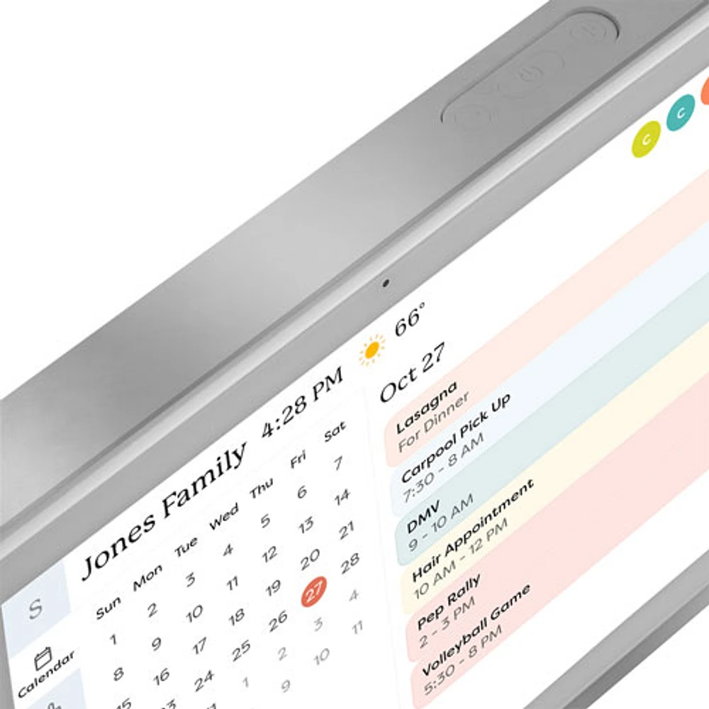Écran intelligent avec calendrier tactile Skylight - Argenté - Exclusivité de Best Buy