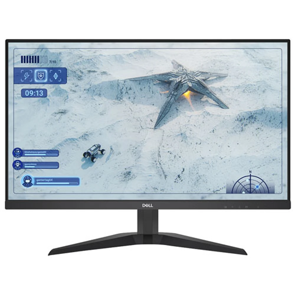 Moniteur de jeu FreeSync DEL IPS QHD 180 Hz de 27 po avec temps de réponse de 1 ms de Dell (G2725D) - Noir