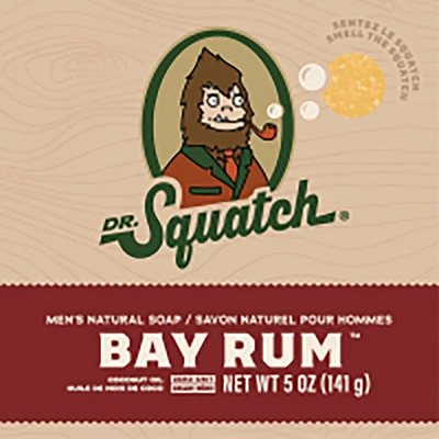 Dr. Squatch Men's Natural Bar Soap - Bay Rum