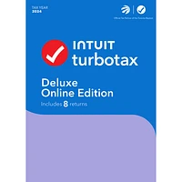 TurboTax Deluxe Online Edition 2024 (PC/Mac) - 8 Returns